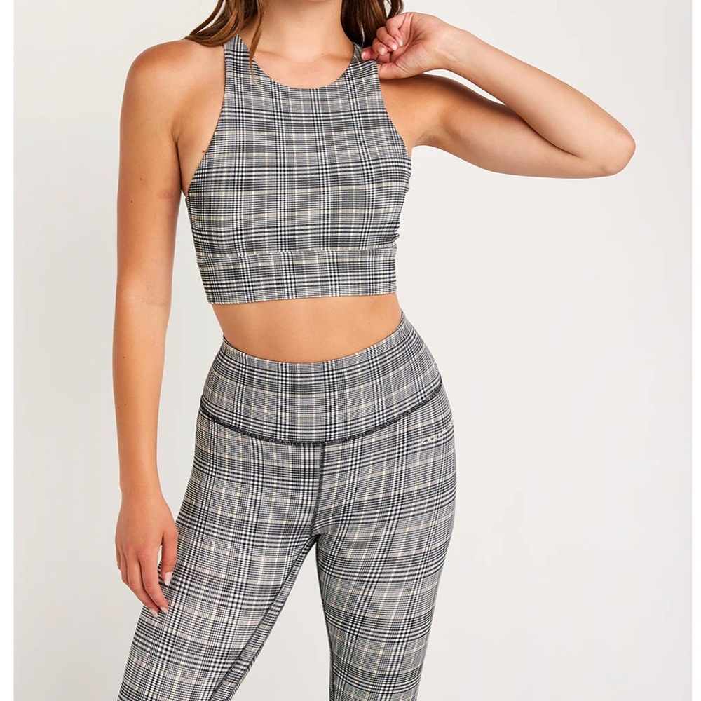 Sophia Plaid Bra Top